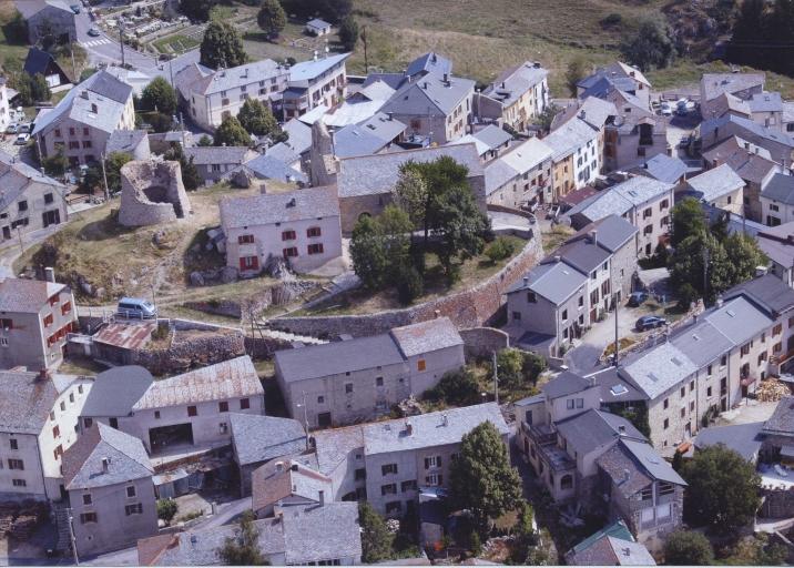 Vue aérienne du castrum.