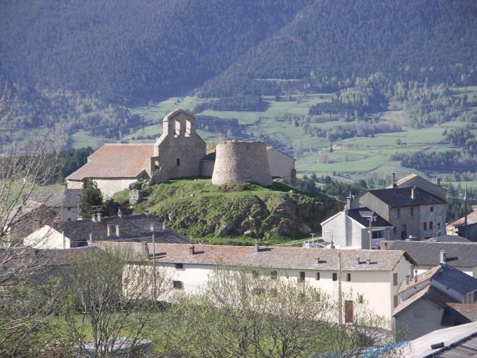 Vue du castrum depuis le nord-ouest.