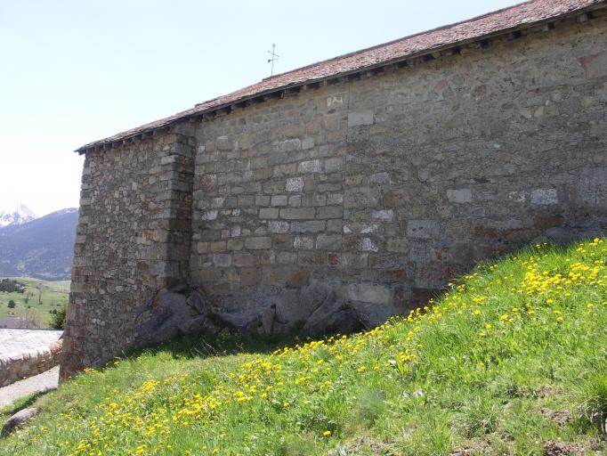 Mur nord de la nef et du chevet.