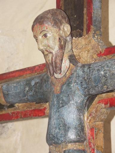 Christ en croix, vêtu. - © Monuments historiques