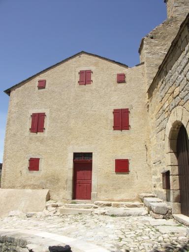 Ancien château (ancien presbytère) : façade est du presbytère 1854.