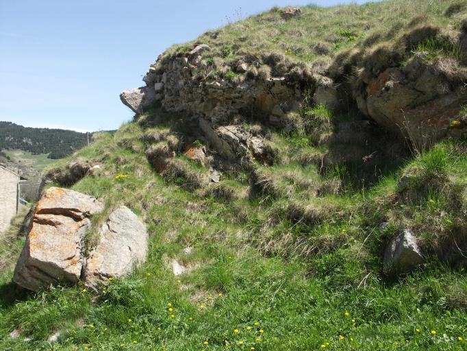 Sommet du castrum au nord de la tour.