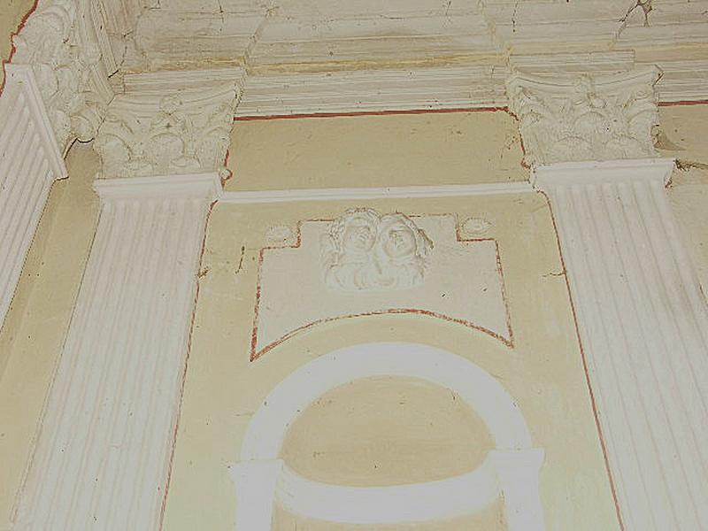 Intérieur. Mur ouest.