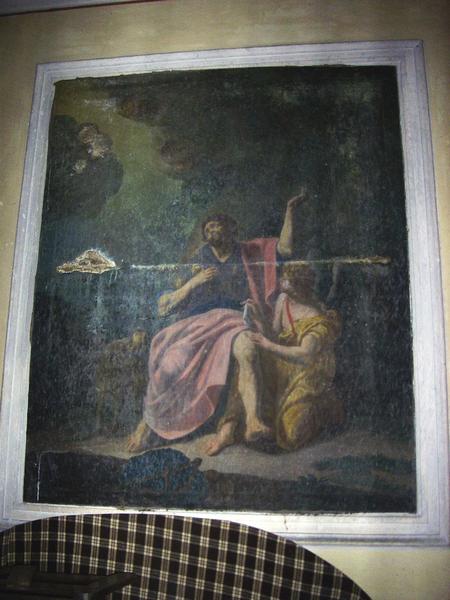 Intérieur. Mur nord. Toile du 18e : saint Roch soigné par l'ange.