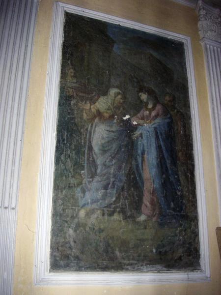 Intérieur. Chapelle nord. 3 tableaux : L'Annonciation, La Crucifixion, La Visitation