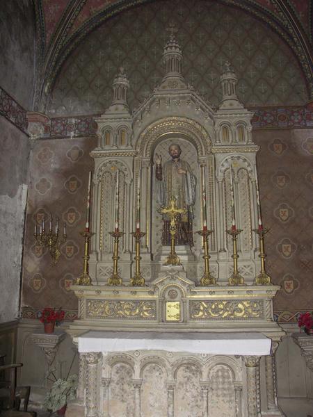 Nef. Chapelles sud. Chapelle Saint François-Xavier. Décor néo-roman.