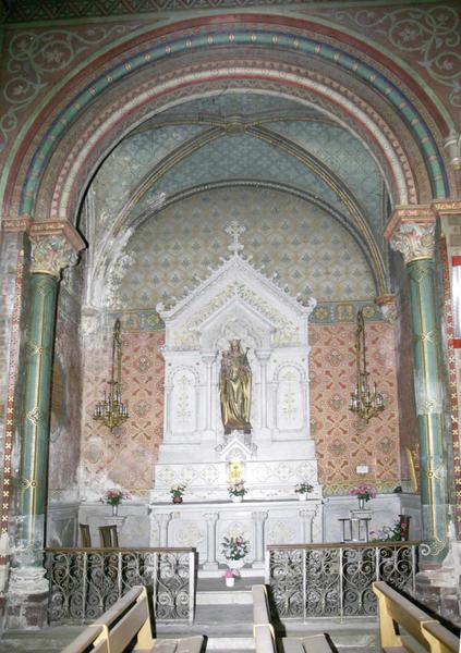 Nef. Chapelles sud. Chapelle de la Vierge du Rosaire 1887.