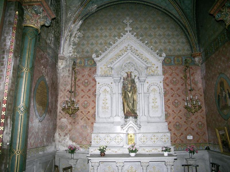 Nef. Chapelles sud. Chapelle de la Vierge du Rosaire 1887.