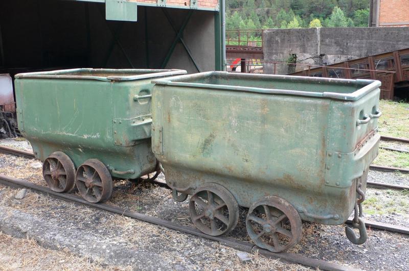 Wagonnets près du culbuteur.