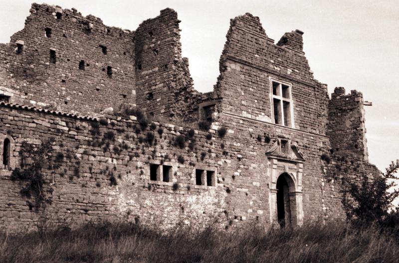 Vue d'ensemble de l'ancienne façade principale.