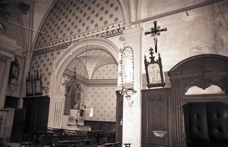 Chapelle ; intérieur ; nef et partie latérale nord : décor.