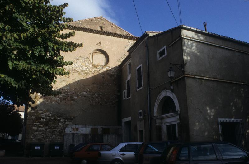 Ancienne église abbatiale, angle nord-ouest.