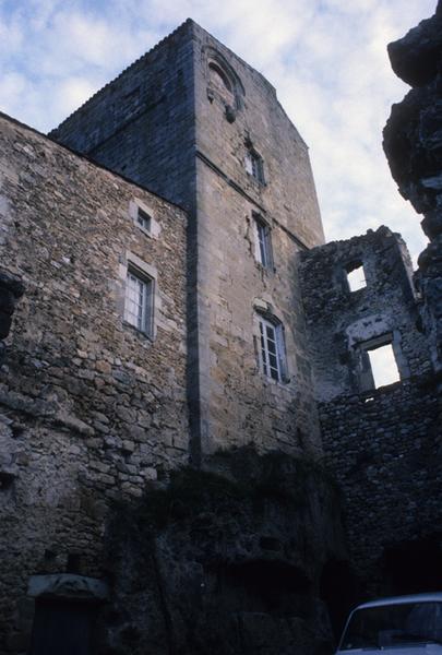 Façade du donjon.