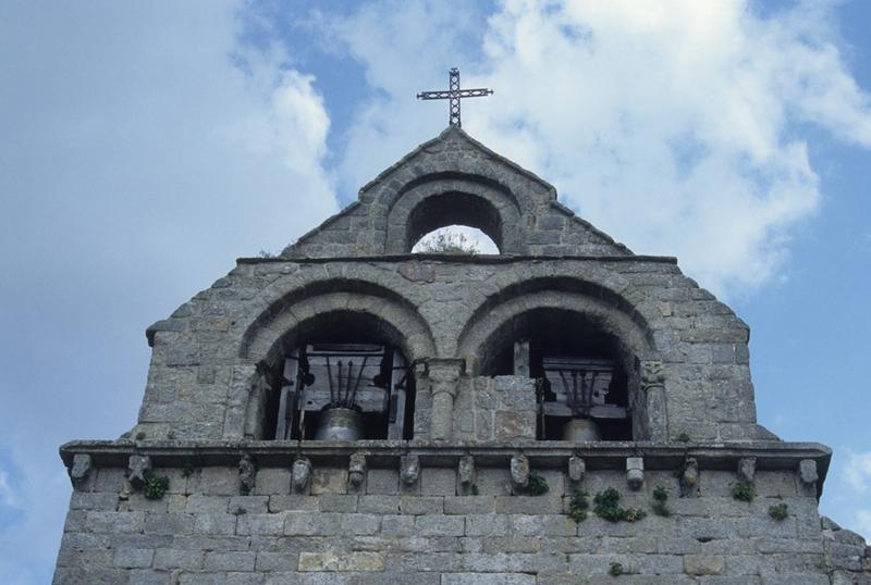 Façade ouest ; clocher.