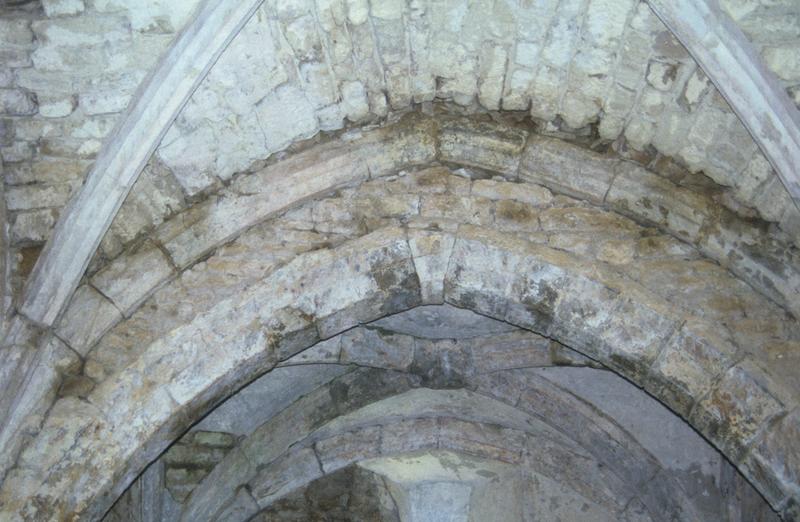 Intérieur ; chapelle sud : voûte.