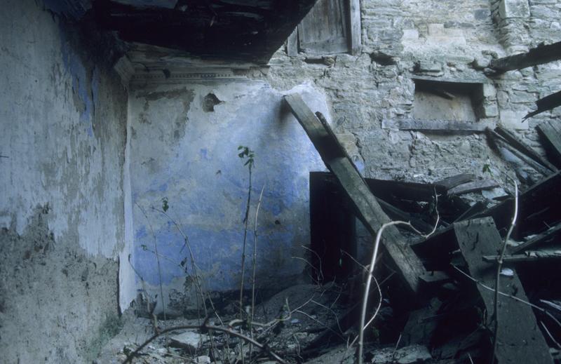 Intérieur ; 1er étage ; aile ouest.