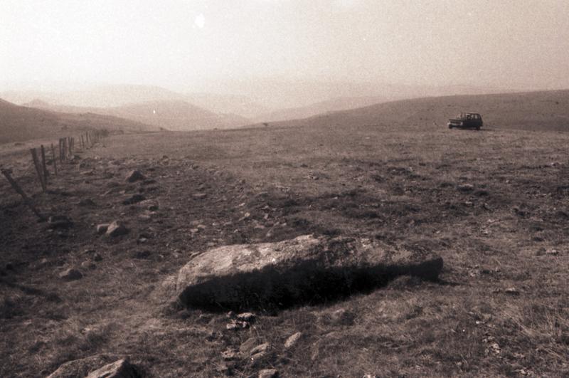 Menhir couché.