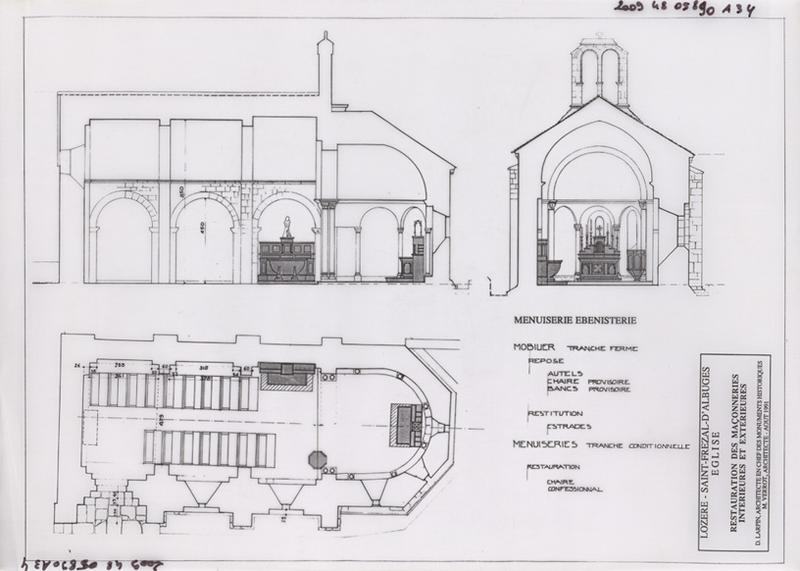 Restauration des maçonneries intérieures et extérieures : menuiserie, ébénisterie.