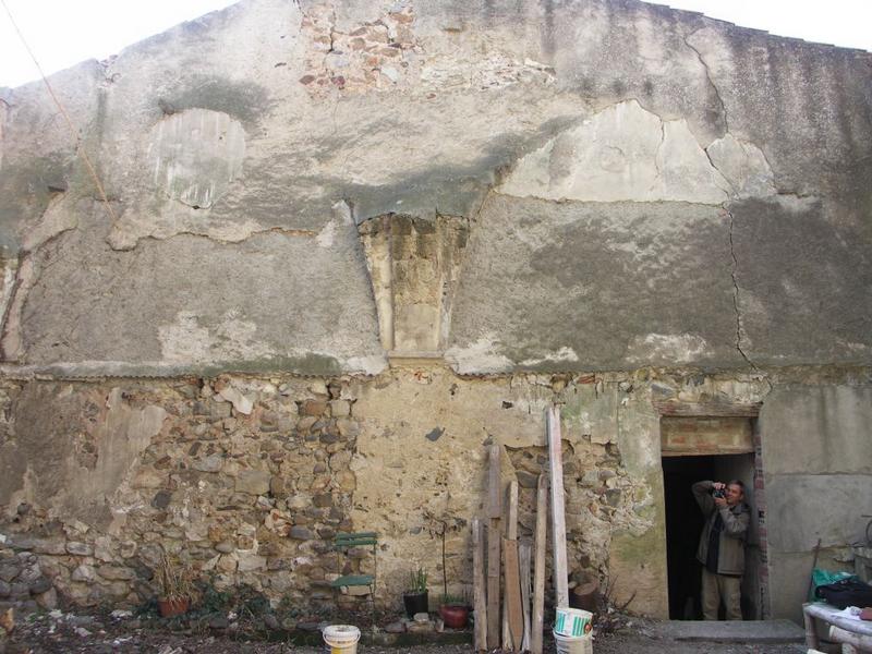 Enclos canonial. Maison 7-9 place du chapitre. Parcelle 295. Sacristie. Côté jouxtant la salle capitulaire.