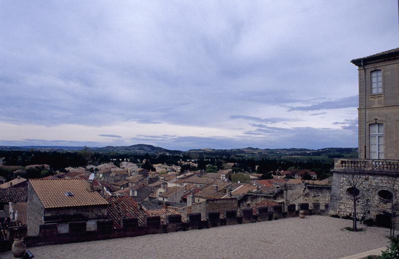 Vue d'Aramon depuis le château.