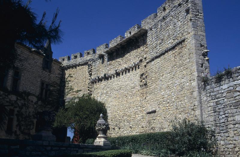 Entrée et mur d'enceinte.