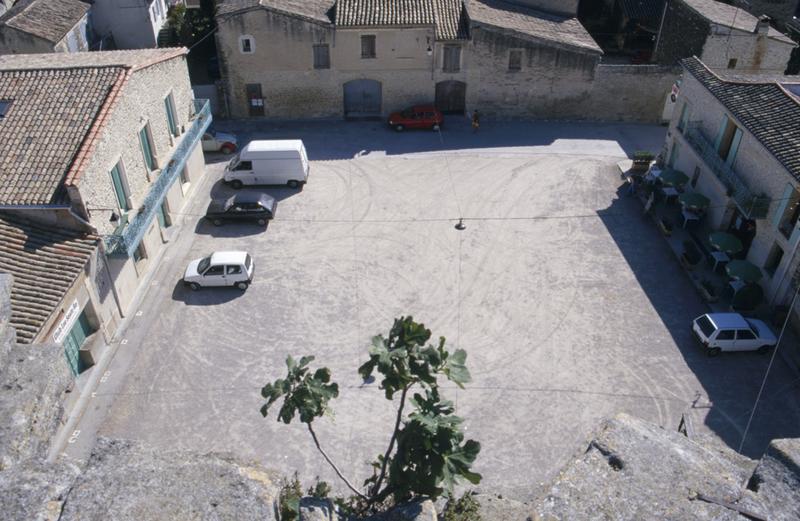 Place ou plan des théâtres vue depuis le toit.