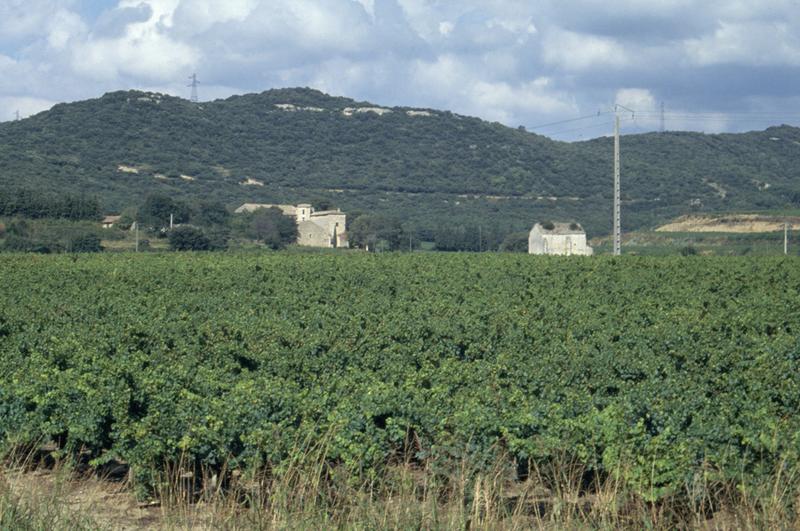 Vue d'ensemble avec la chapelle Saint-Thyrse de Maransan.