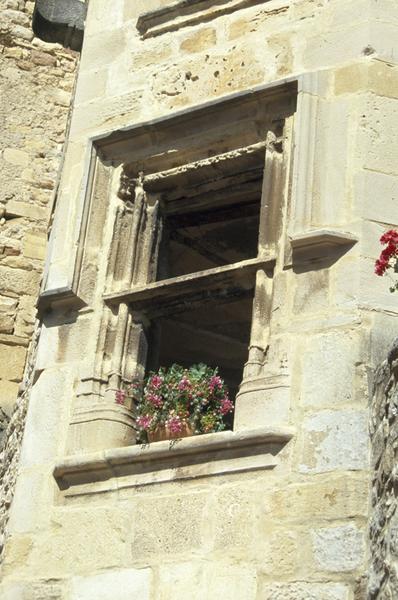 Tourelle d'escalier, détail d'une demi-croisée.