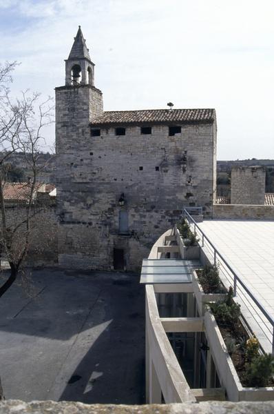 Donjon, tour et aile sud, côté cour.