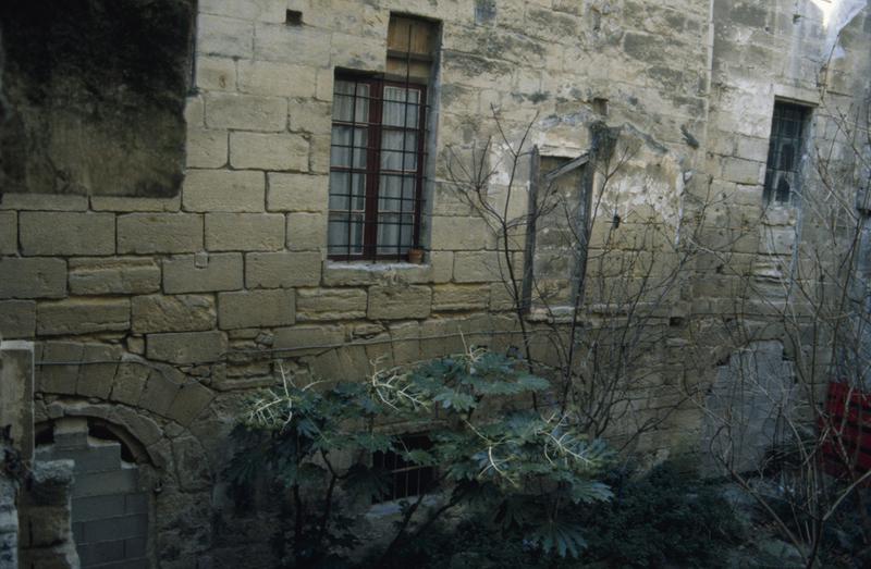 Cour mur ouest, parcelle 194.