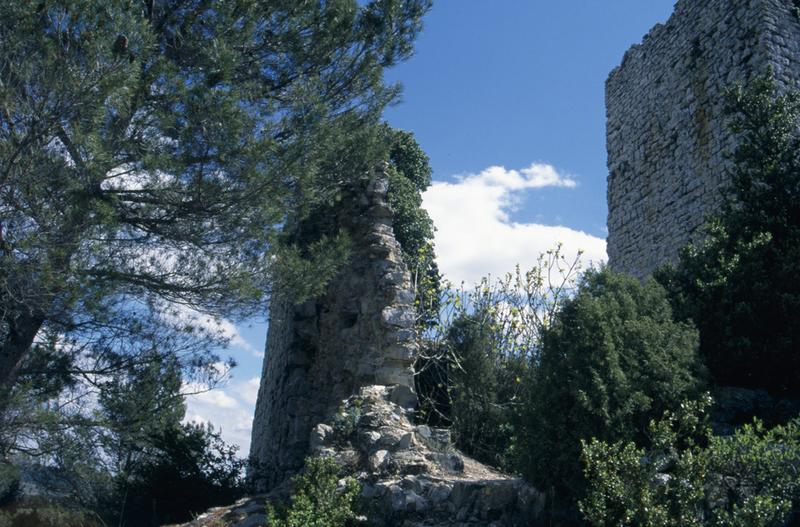 Donjon, face nord et corps de garde.