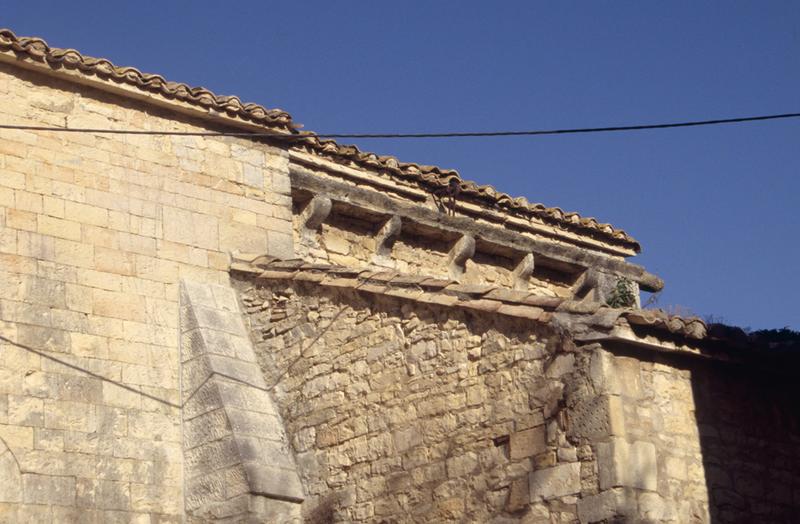 Mur sud, détail de l'abside.