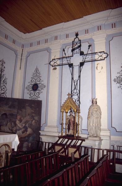 Chapelle nord-est, intérieur, décor du mur est.