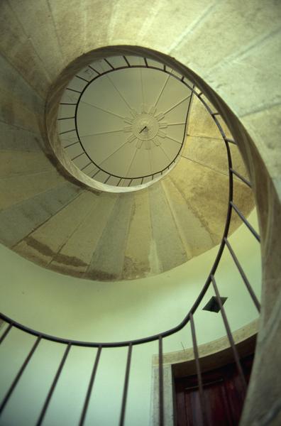 Escalier en vis.