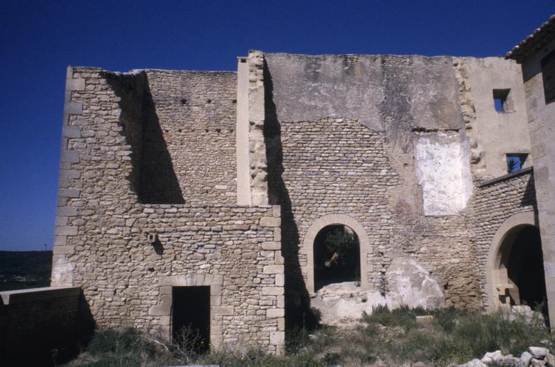 Vue générale, mur nord côté cour, parcelle 400.