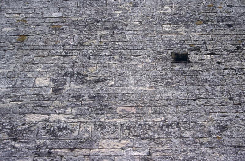 Tour, façade nord, détail de l'appareil.