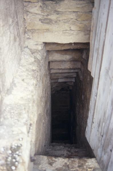 Escalier conduisant au pigeonnier.