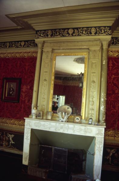 Salon, cheminée.