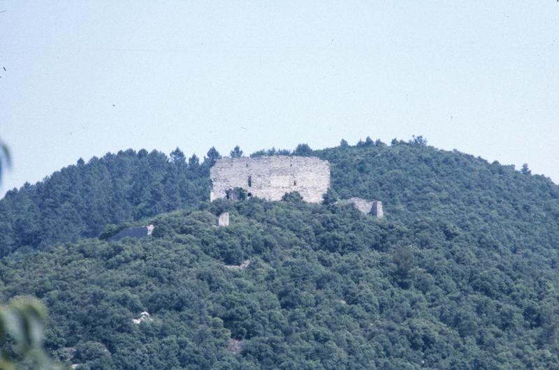 Vue éloignée, prise depuis Meyrannes.