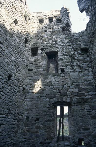 Donjon, intérieur, angle sud-est.