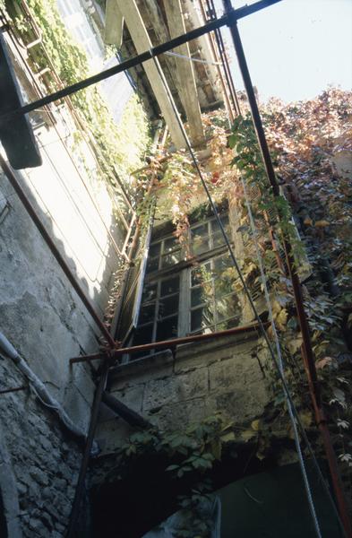 Cour arrière, angle nord-est.