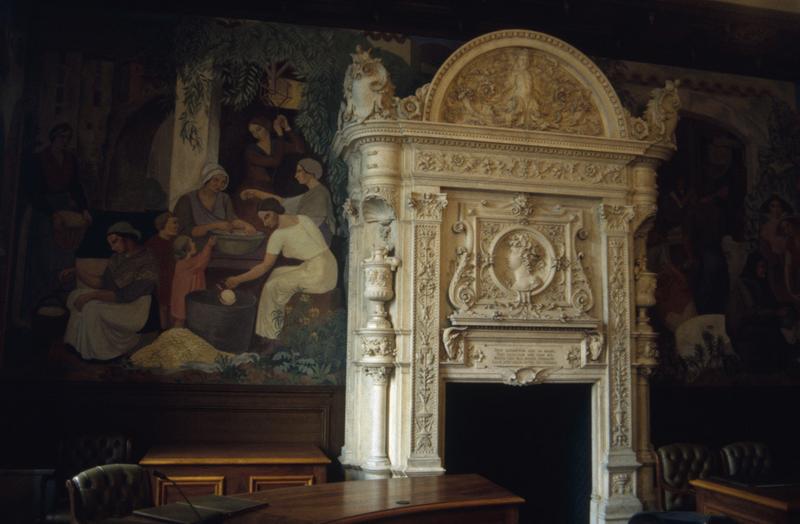 Chambre de Commerce et d'Industrie, intérieur : salle des séances, 1er étage.