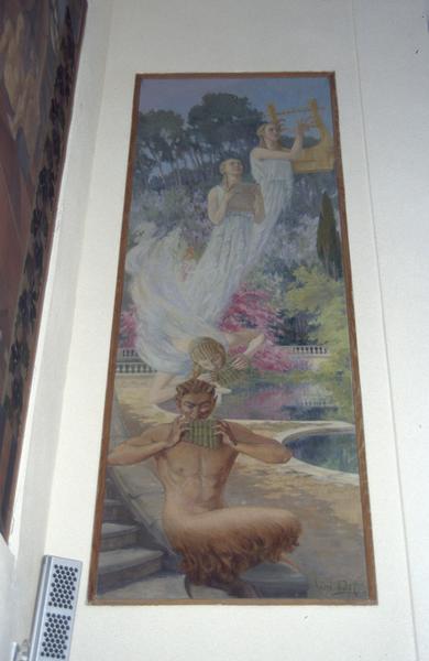 Salle des fêtes, peinture par André Vidal.