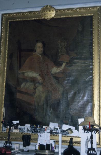 Tableau. Portrait du cardinal de Bernis. Donné par S.S. Pie VI au cardinal de Bernis en 1787.