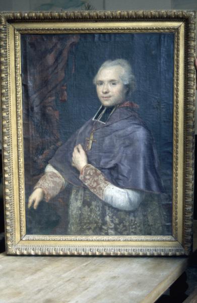 Tableau. Portrait de Mgr de Bernis, neveu du cardinal, d'Anton von Maron.