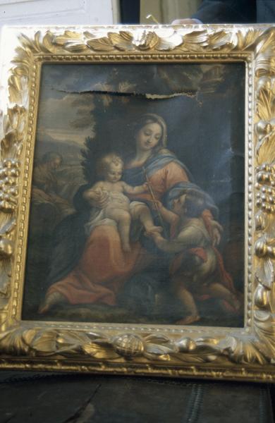 Tableau. Vierge à l'enfant.