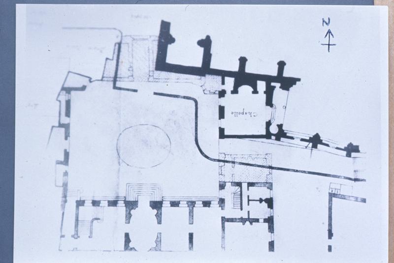 Plan : création de la rue entre la cathédrale et le palais épiscopal.