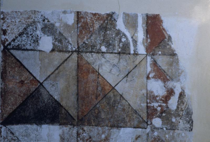 1er étage, aula, peinture des murs, 1448-1451.