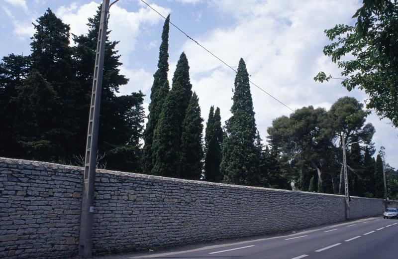 Mur le long de la route d'Alès.