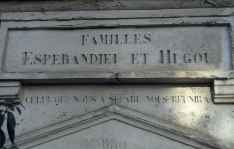 Détail, inscription.